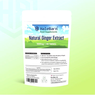 Ingwerwurzel Extra 3000mg 180 Tabletten Vegane Verdauung, Übelkeit Krankheit Nahrungsergänzung