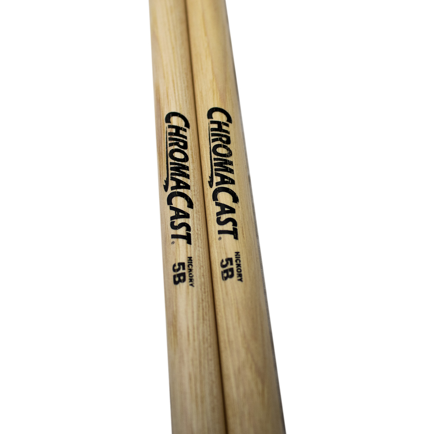 ChromaCast 5B USA Made, Wood Tipped, Hickory Drumsticks | 48 Pairs