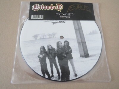 ENTOMBED  / EVILE ~DROWNED~ AWESOME RARE PRESS 7'' EP VINYL PICTURE DISMEMBER NEW