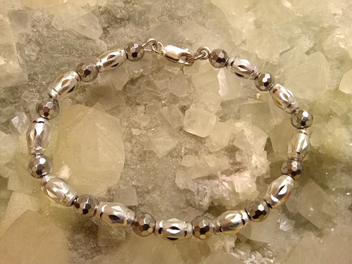 8" CUSTOM BRACELET. Sterling Silver Lobster Claw Clasp. Unique & Exclusive. - Picture 7 of 17
