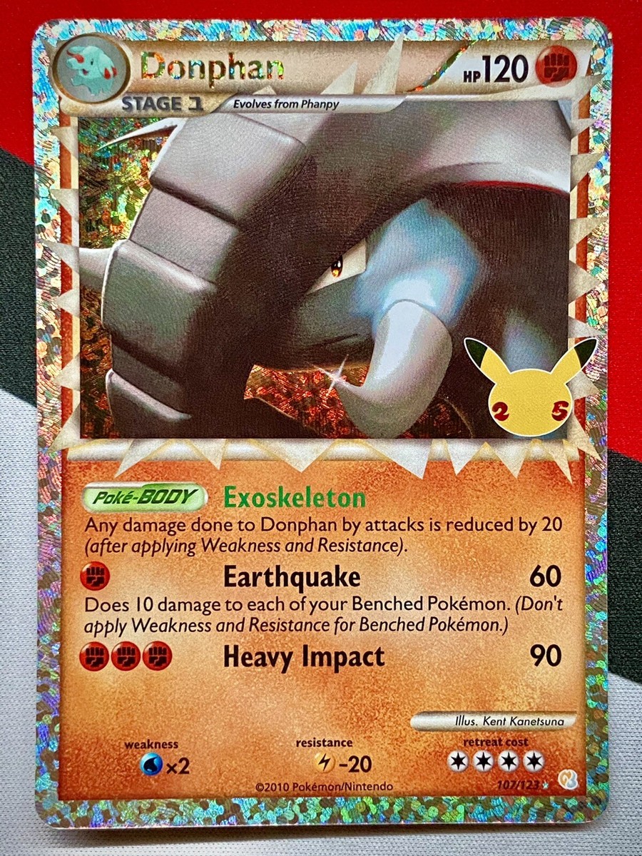 Donphan Prime 107/123 Holo Pokemon Celebrations 25th Anniversary
