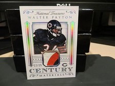 National Treasures Century Materials Worn Jersey Bears Walter Payton 12/15  2015