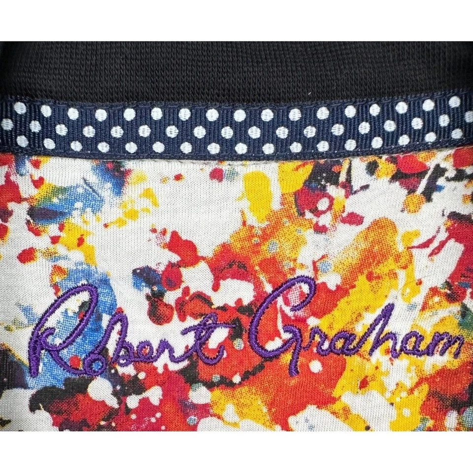 Suéter Robert Graham Adulto 2XL Gris Calce Clásico Cremallera Completa Sudadera Bolsillo Para Hombres Foto 4 de 4