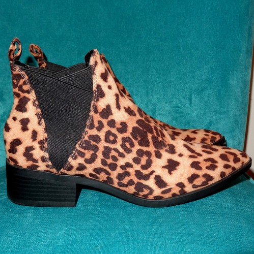 *NEW* A New Day Krista Leopard Print Booties sz 6.50 - Picture 5 of 7