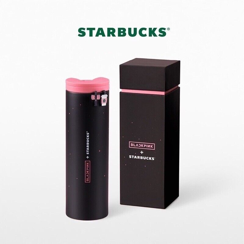 Blackpink x Starbucks Thailand 2021 Official Black Tumbler 16oz +DHL