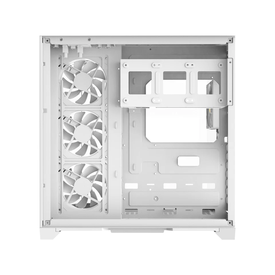 Iceberg Gaming PC Case Crystal Edge White Three Tempered Glass and seven fans - Image 2 of 4
