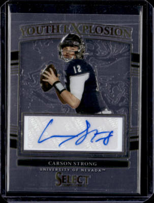 CARSON STRONG 2022 Panini Select Draft Picks Youth Explosion Autograph #YE-CST