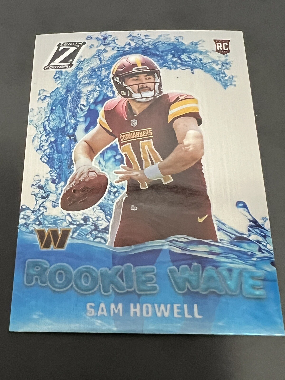 2022 Zenith Football Sam Howell Rookie Wave RC #RW-SH Commanders