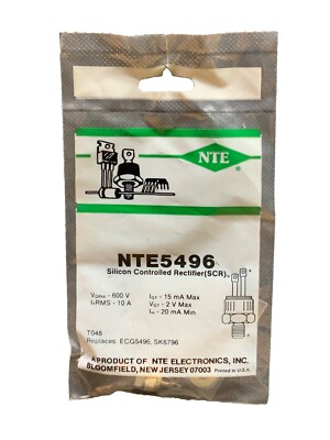 NTE5496 Silicon Controlled Rectifier (SCR) TO48 Replaces ECG5496 SK6796