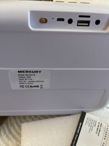 merkury star studio karaoke microphone
