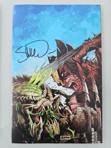 PREDATOR VS. WOLVERINE #1 1:25 Ratio 2ND PRINT VARIANT Signed by McNiven w/ COA - Picture 1 of 1