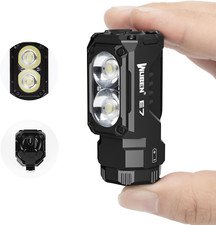 WUBEN E7 1800 Lumen Rechargeable Mini Flashlight with Magnet - Super Bright 6 M