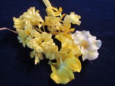 Vintage Millinery Flower Collection Yellow Sunshine 1 1/2-3" German H4934