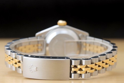 Rolex Donna Datejust 69173 Bicolore 18K Oro Giallo & Orologio IN Acciaio + - Foto 6 di 9