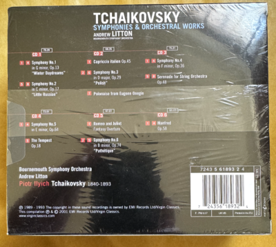 Tchaikovsky: Symphonies 1-6; Manfred (2001) for sale online | eBay