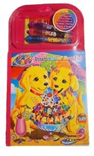 NEW Lisa Frank Dream Writers Travel Set Mini Notepad Gel Pens Stencil Stickers