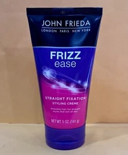 John Frieda Frizz Ease Straight Fixation Styling Creme 5 oz 141 g Smoothes Hair