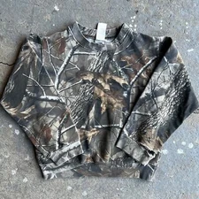 Vintage Y2K YOUTH Realtree camo sweatshirt 