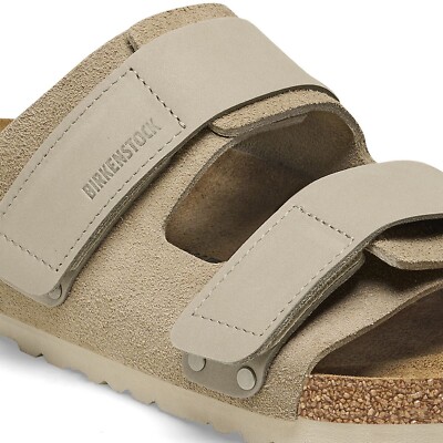 New Birkenstock Uji Nubuck Suede Leather Sandals EU 39 Taupe  display picture 1