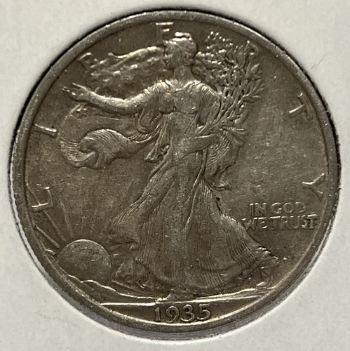 1935 Walking Liberty Silver Half Dollar AU/BU Free Shipping With Five Items B1