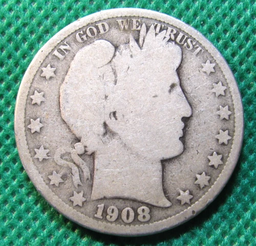 Barber Half Dollar 1908 O - Good #S903