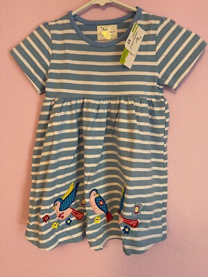 Jumping Meters Little Girl's Cotton Baby Cute Dress- Size 5