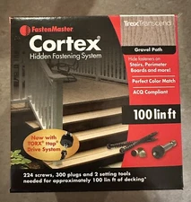 Trex Transcend Gravel Path, Cortex Hidden Fastening System, 224 Screws, 300 Plug