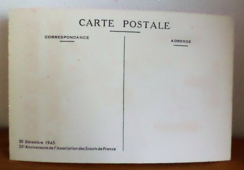Illustration de P.JOUBERT 25e anniversaire Carte Postal scout de France 1945 - Picture 2 of 3