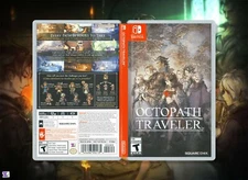 Octopath Traveler Replacement Case: Double-Sided Insert for Nintendo Switch