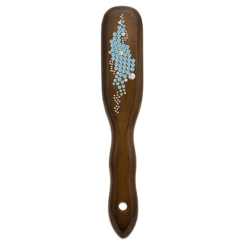 Haarbürste mit Swarovski-Kristallen Wildschwein Naturborste HBMB-15.1 "Breeze" - Picture 2 of 4
