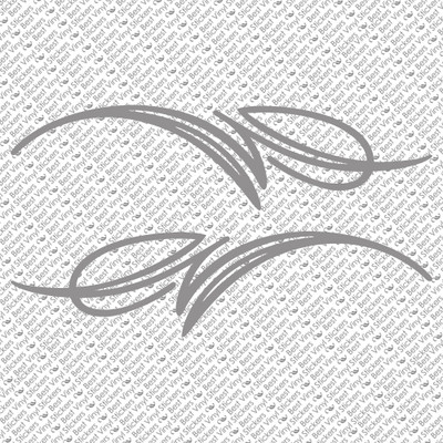 Pinstripe Vinyl Decal Set - Chopper, Bike, Fender, Tank, Car Window Stickers (PS-18) 4 thumbnail image