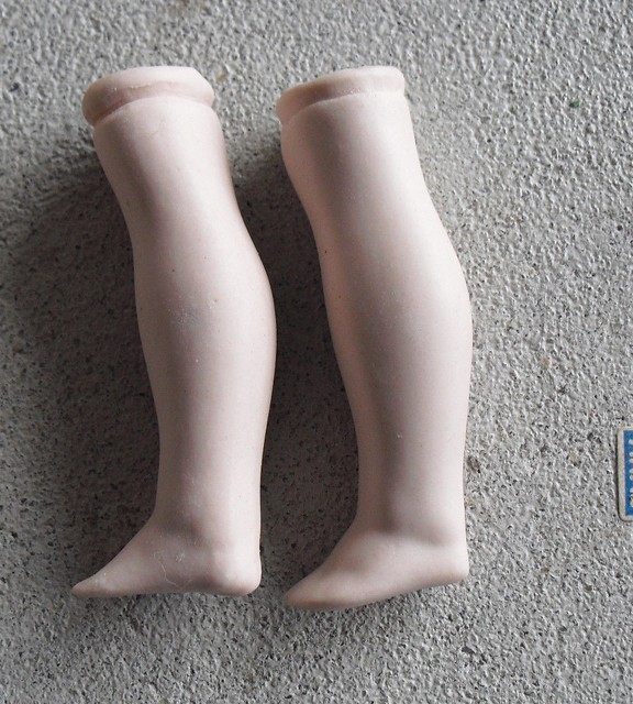 Set of Vintage Porcelain Girl Doll Legs 2 5/8" Long eBay