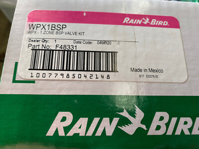 Rain Bird WPX-1 BSP Ventil Kit Batteriebetriebener Bewässerungsregler