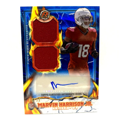 2025 Resurgence /99 RC Marvin Harrison Jr Blue Surge Ignite Rookie Patch Auto