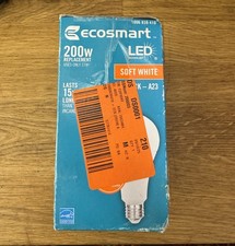 Ecosmart A23 Led Light Bulb 200w Replacement 27w Soft White E26 Energy Saving