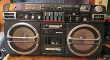 Vtg 1985 Lasonic TRC-931 Boombox FOR PARTS OR RESTORATION Powers On No Sound