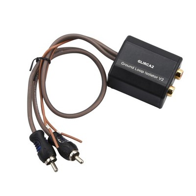 2-Kanal RCA Stereo Ground Loop Isolator gegen Brummen Rauschen Filter Zubehör