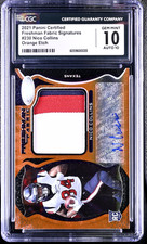 2021 Certified Freshman Fabric Mirror OrangeEtch Nico Collins /25 CGC 10 GEMMINT