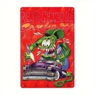 Rat Fink Hot Rods Vintage Automotive Tin Metal Signs Home Décor 8x12