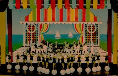 Vintage Roxy Theatre NYC Gae Foster Roxyettes Postcard - Stage Show