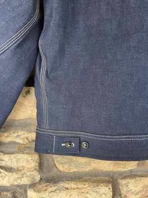 Vintage 70s Lee Men's Model 91-B Full Zip Quilted Lined Denim