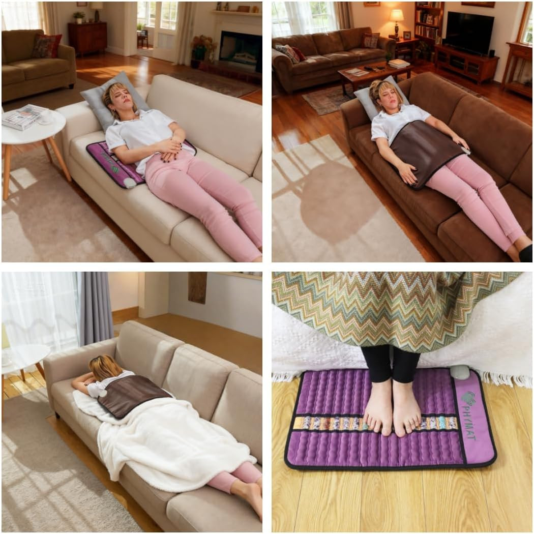 Far Infrared Amethyst Heating Pad - Smart Control & Auto Shut Off (23"x16")