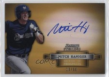 2012 Bowman Sterling Prospect Gold Refractor 13/50 Mitch Haniger Auto nd3