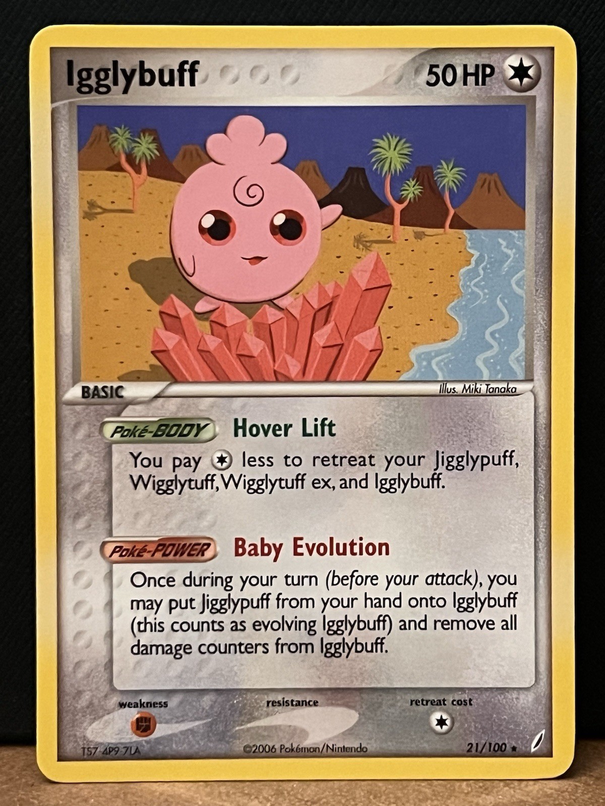 Igglybuff 21/100 Pokémon Trading Card Game Vintage Crystal Guardians Regular NM