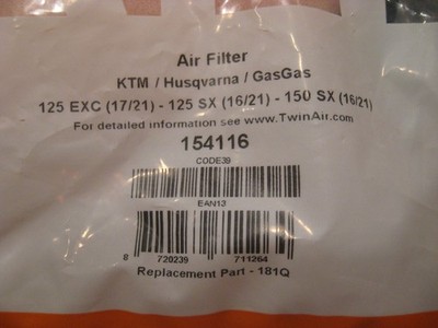 Twin Air - 154116 - Air Filter for sale online | eBay