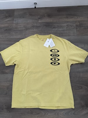 Jordan x Travis Scott AIR T-Shirt, Celery, Large, Brandneu, DZ5514-308