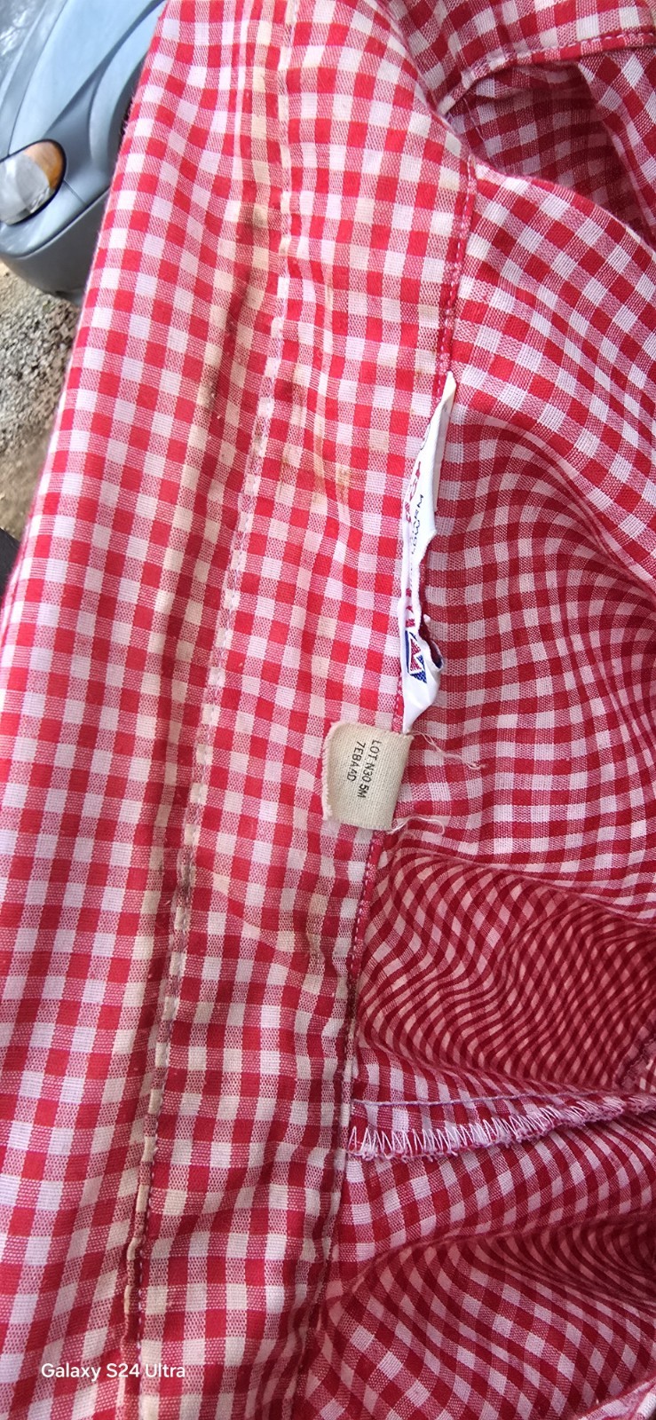 Vtg Wrangler Shirt Men Sz L Long Sleeve Pearl Snap Red White Gingham USA thumbnail 6