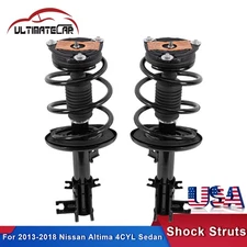 Pair Front Complete Shock Struts Springs For 2013-2018 Nissan Altima 4CYL Sedan