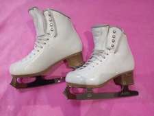 Jackson Entre Figure Skate Sz4.5 Cornation Ace 8.75 Blade VERY GOOD condition
