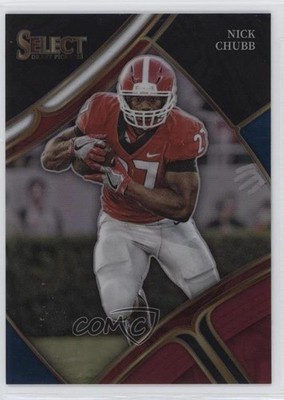 2023 Panini Select Draft Picks Field Level Tri-Color Prizm 52/199 Nick Chubb 8x7